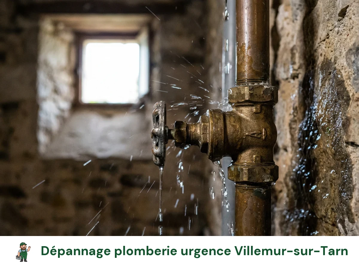 Dépannage plomberie urgence à Villemur-sur-Tarn
