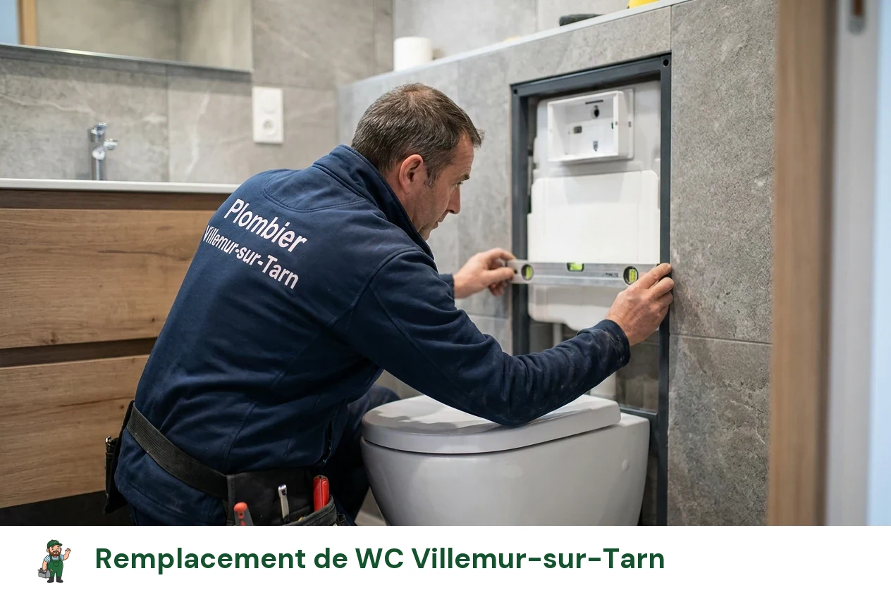 Remplacement de WC à Villemur-sur-Tarn